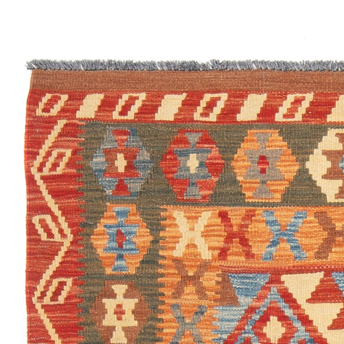 Biegacz Dywan Kelim - Splash - 206 x 104 cm - wielokolorowy