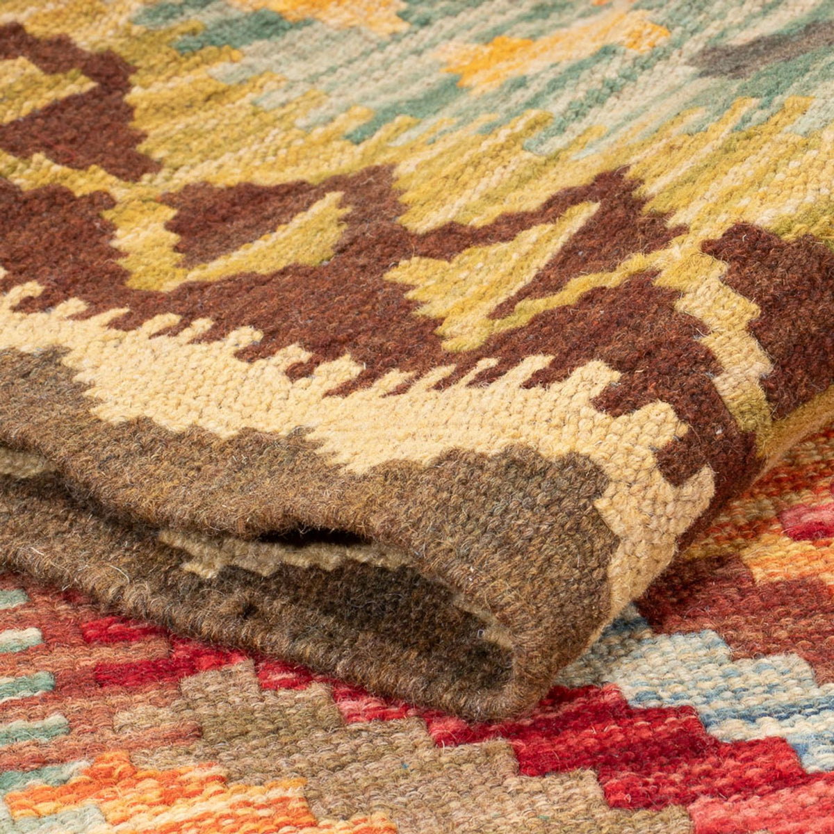 Biegacz Dywan Kelim - Splash - 201 x 107 cm - wielokolorowy