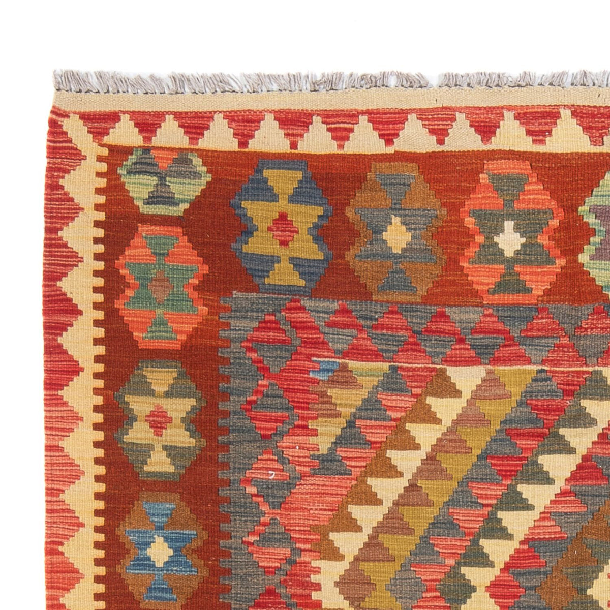 Dywan Kelim - Splash - 198 x 148 cm - wielokolorowy