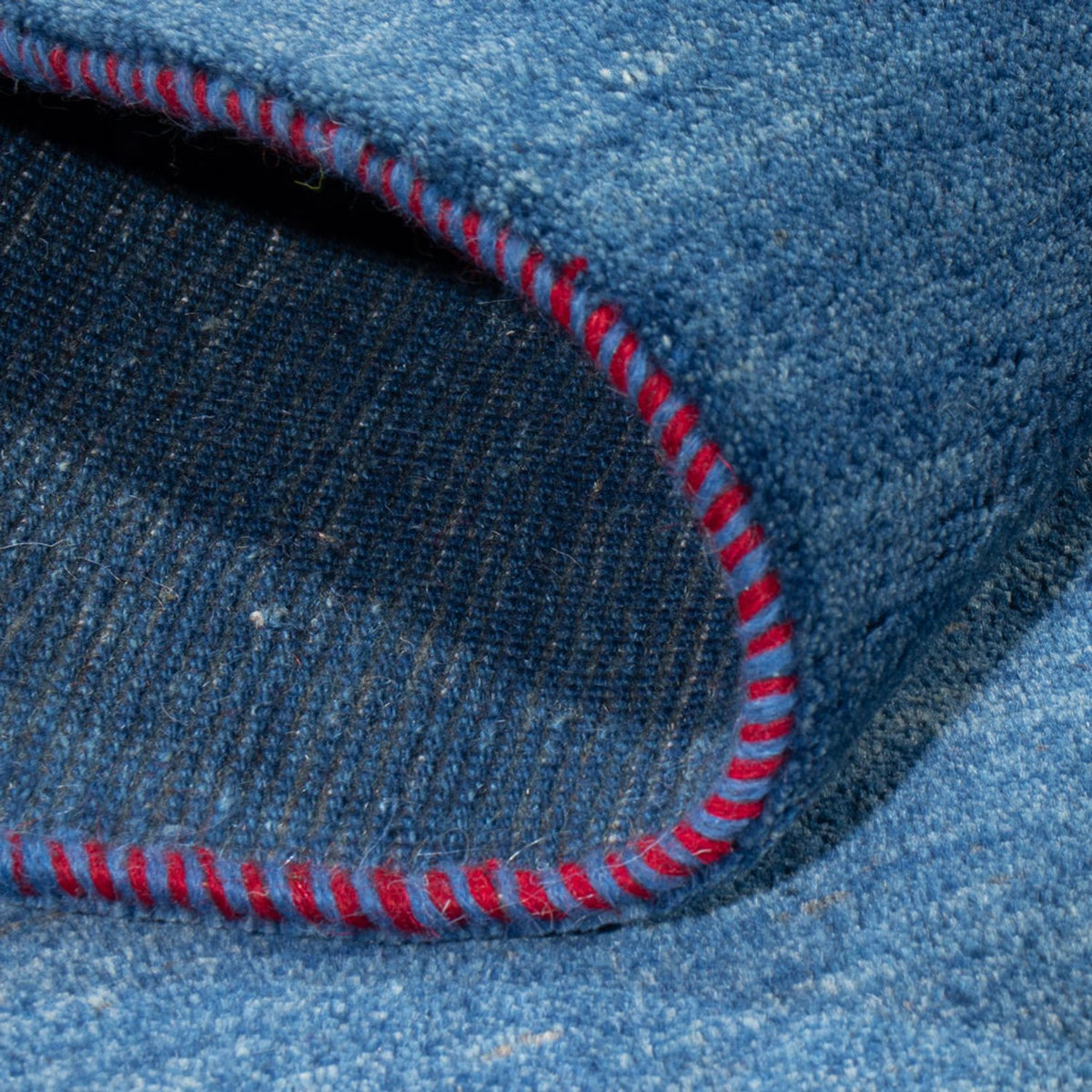 Dywan Gabbeh - perski - 235 x 169 cm - morski błękit