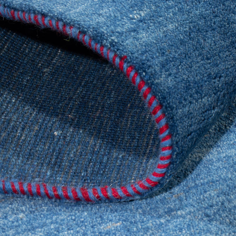 Dywan Gabbeh - perski - 235 x 169 cm - morski błękit