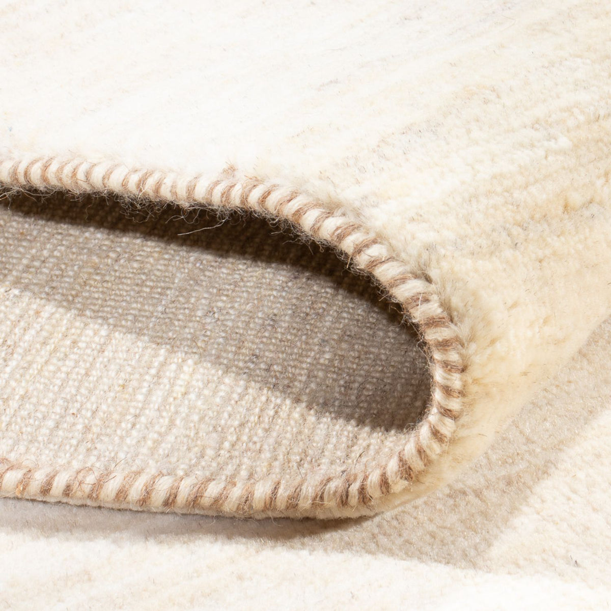 Dywan Gabbeh - perski - 243 x 174 cm - biały