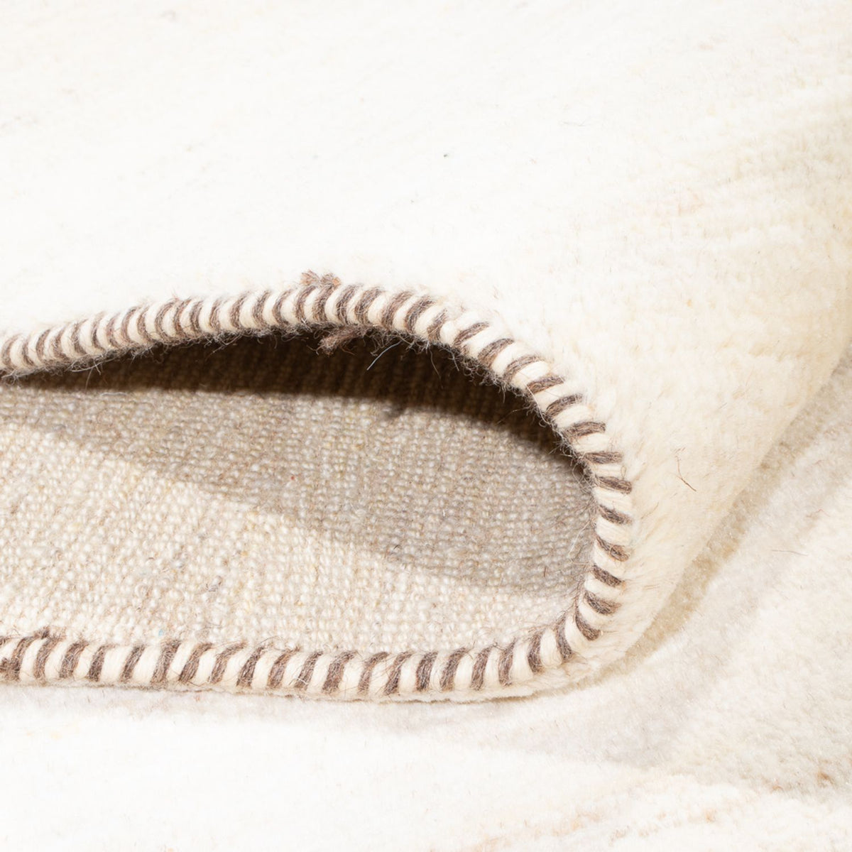 Dywan Gabbeh - perski - 248 x 168 cm - biały