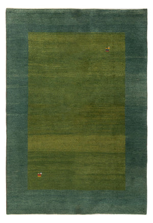 Dywan Gabbeh - perski - 203 x 146 cm - zieleń miętowa