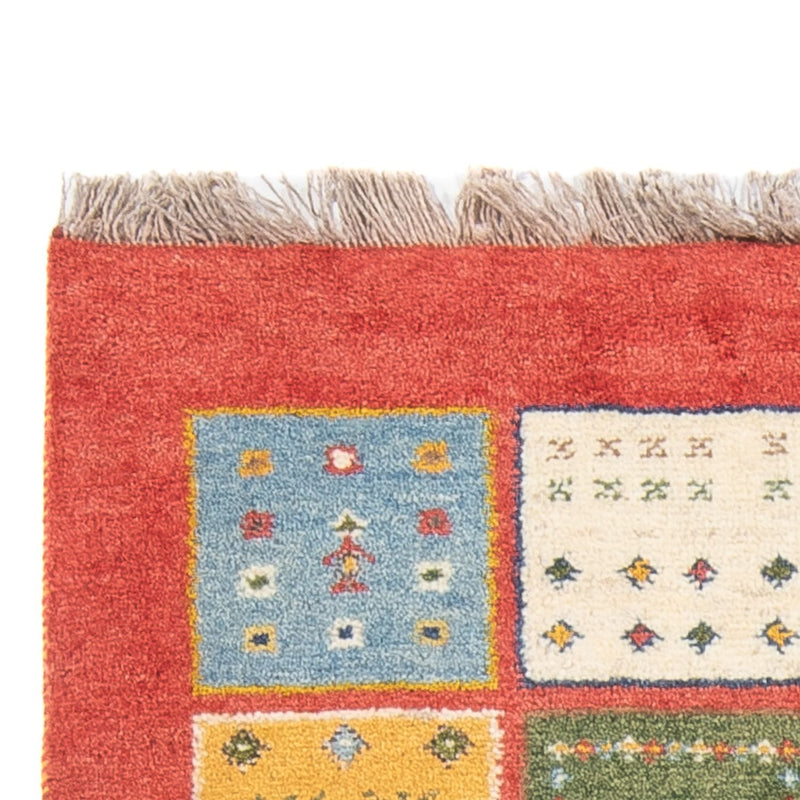 Biegacz Dywan Gabbeh - perski - 197 x 88 cm - wielokolorowy