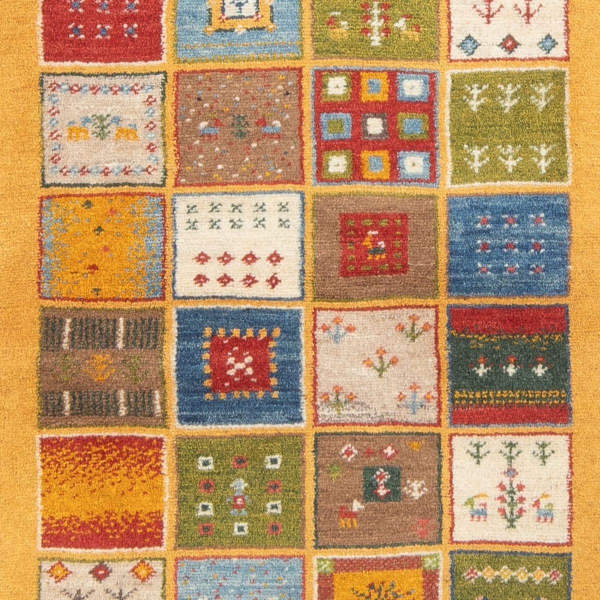 Biegacz Dywan Gabbeh - perski - 193 x 80 cm - wielokolorowy