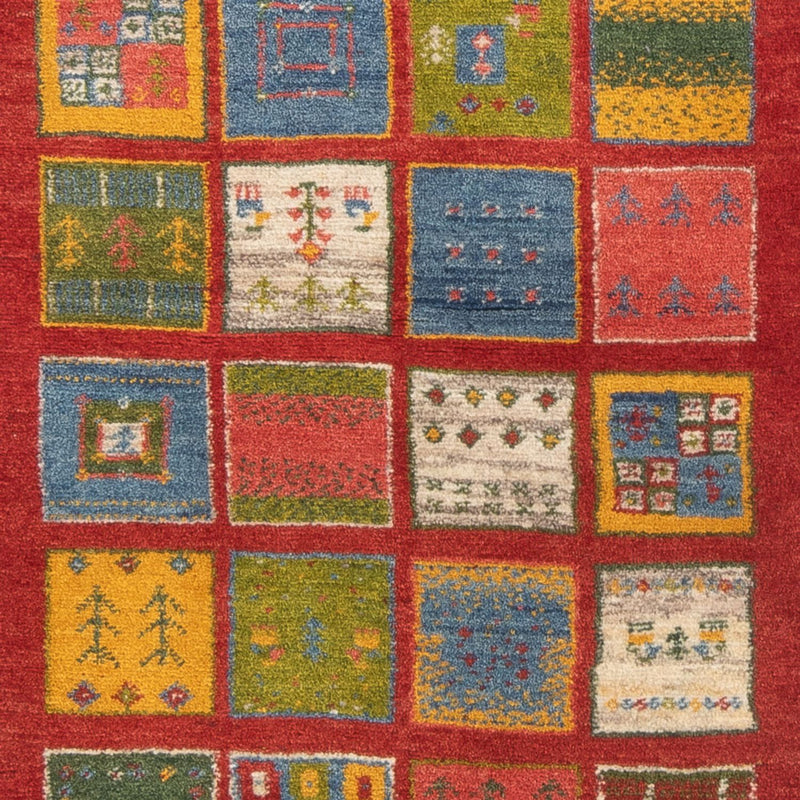 Biegacz Dywan Gabbeh - perski - 190 x 82 cm - wielokolorowy