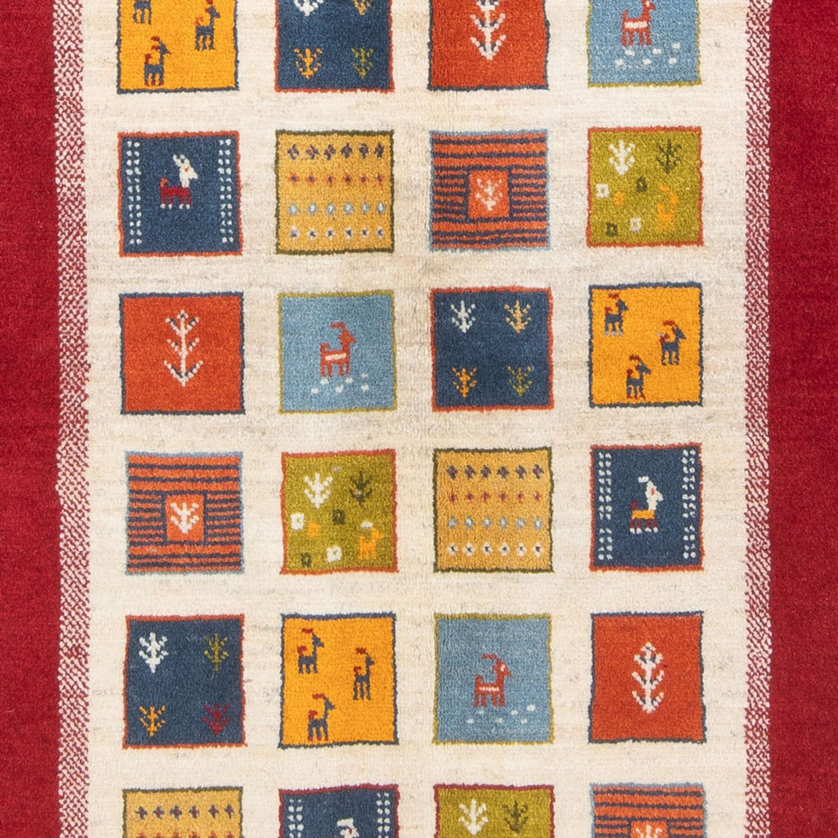 Dywan Gabbeh - perski - 204 x 157 cm - wielokolorowy