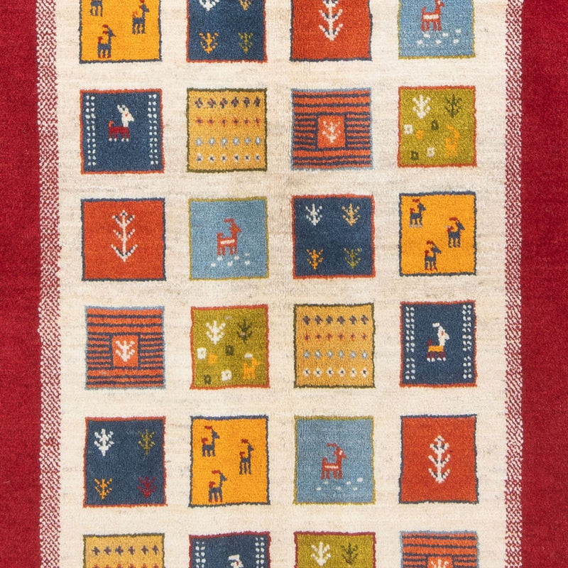 Dywan Gabbeh - perski - 204 x 157 cm - wielokolorowy