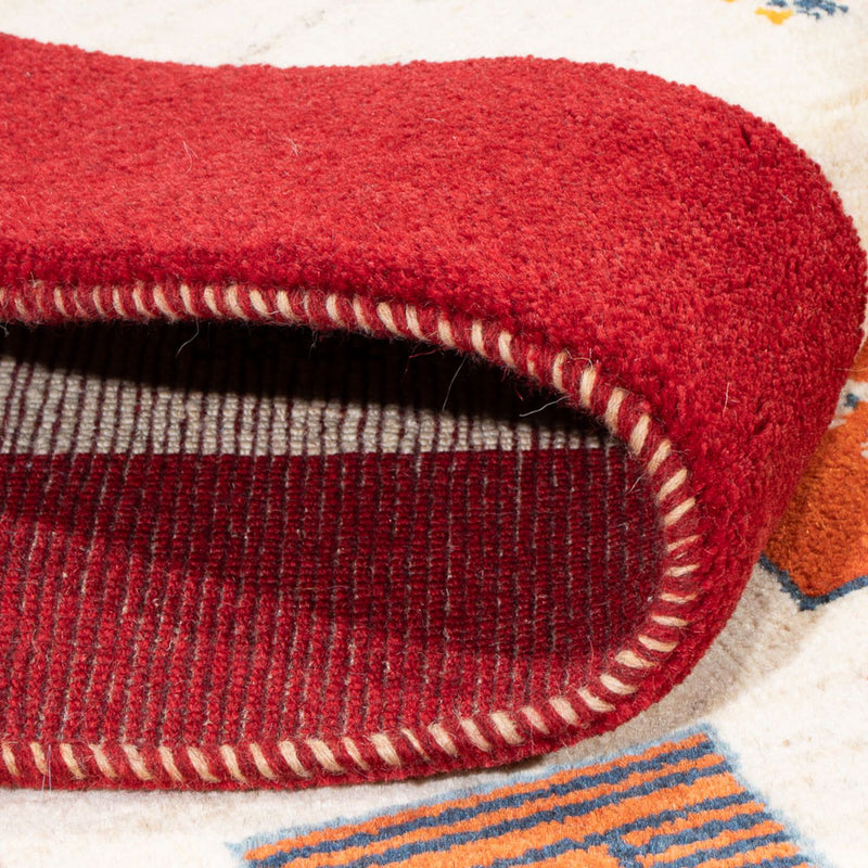 Dywan Gabbeh - perski - 204 x 157 cm - wielokolorowy