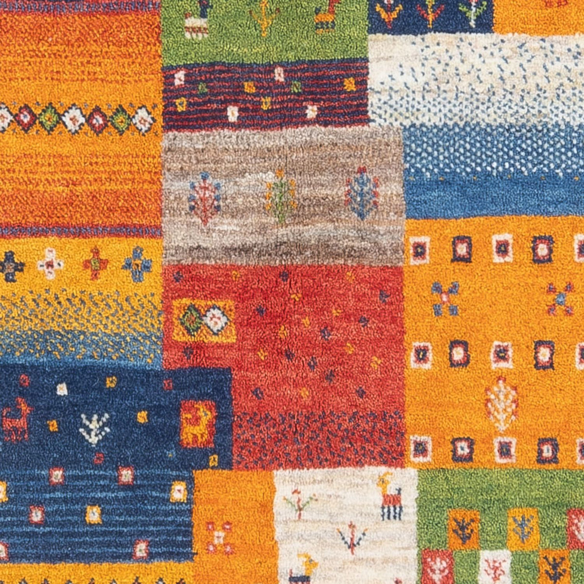 Dywan Gabbeh - Loribaft Perski - 184 x 124 cm - wielokolorowy