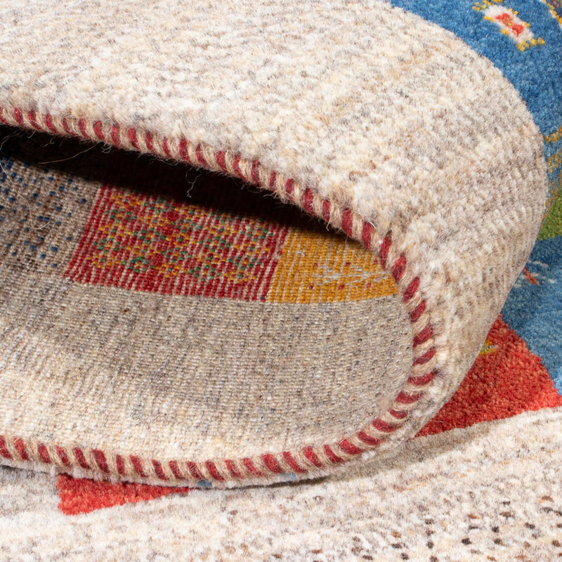 Dywan Gabbeh - Loribaft Perski - 184 x 124 cm - wielokolorowy