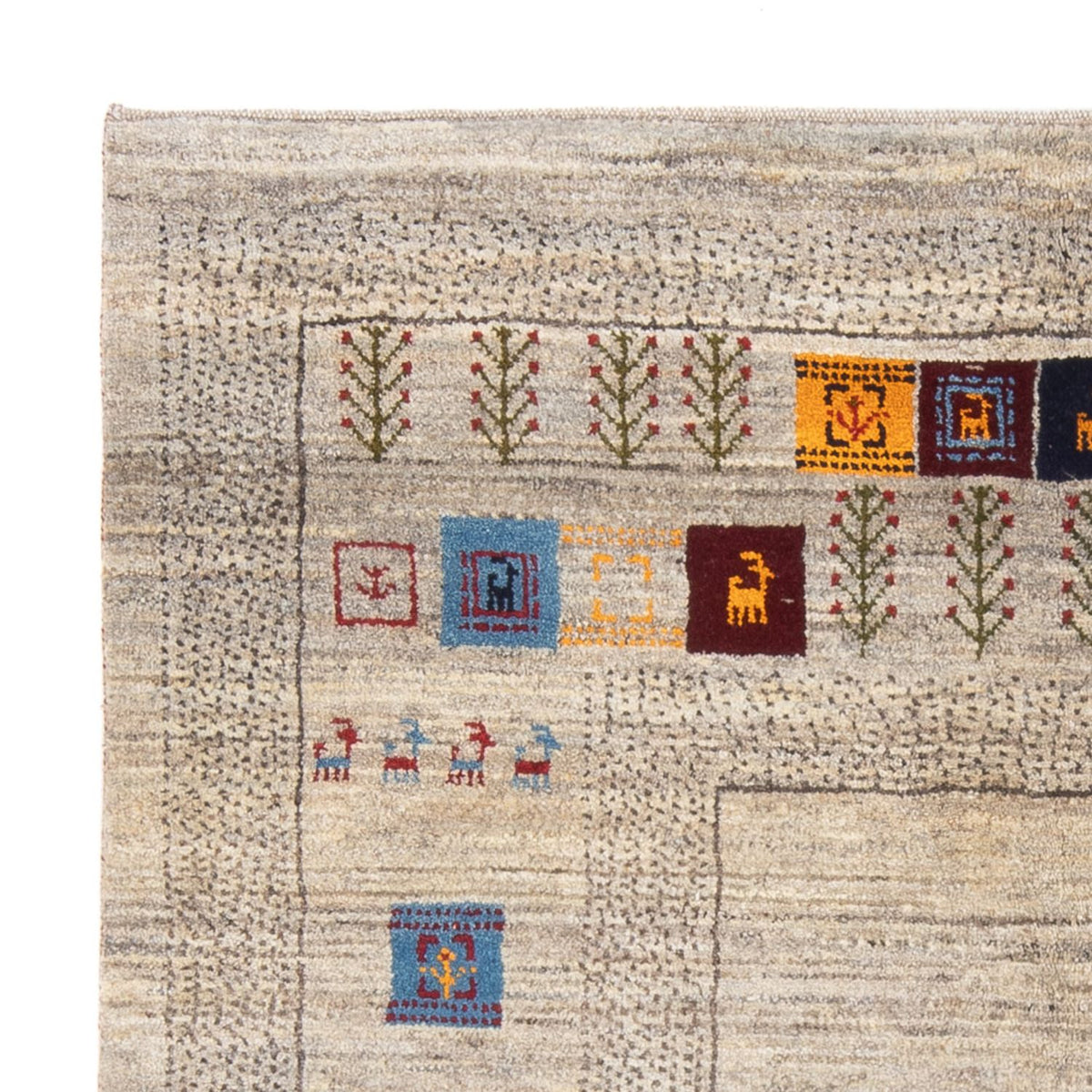 Dywan Gabbeh - perski - 196 x 155 cm - wielokolorowy