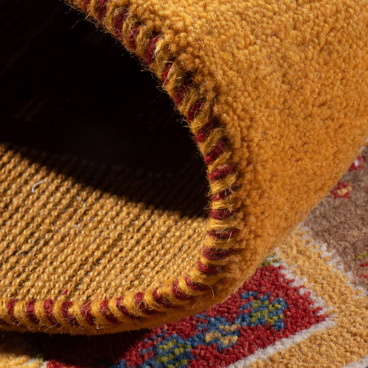 Biegacz Dywan Gabbeh - perski - 148 x 54 cm - wielokolorowy