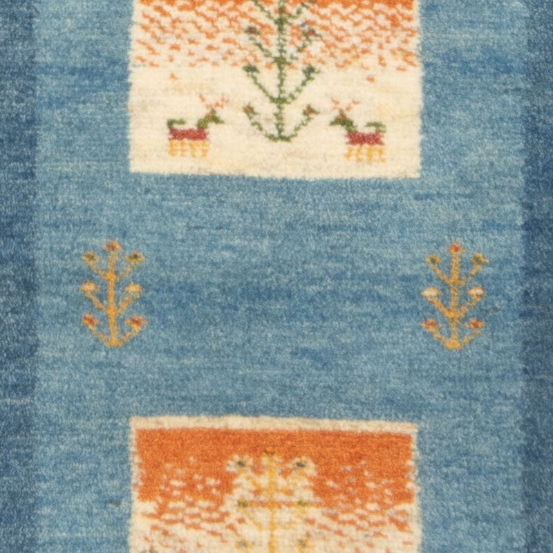 Biegacz Dywan Gabbeh - perski - 148 x 50 cm - wielokolorowy