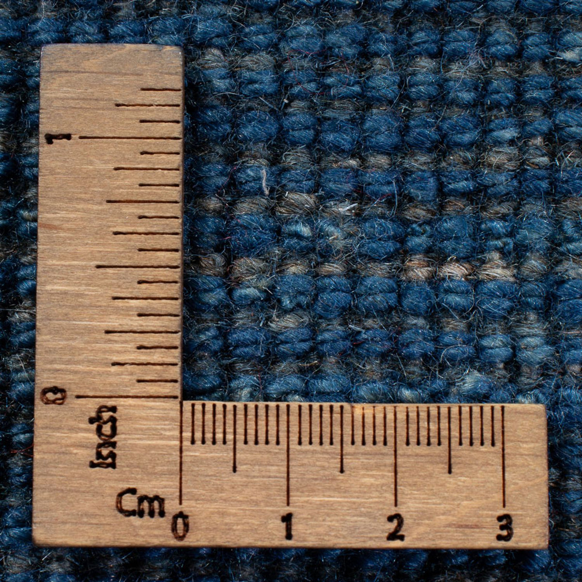 Dywan Gabbeh - perski - 242 x 175 cm - morski błękit