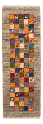 Biegacz Dywan Gabbeh - perski - 145 x 46 cm - wielokolorowy