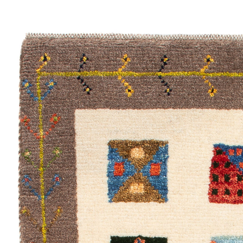 Dywan Gabbeh - perski - 87 x 60 cm - wielokolorowy