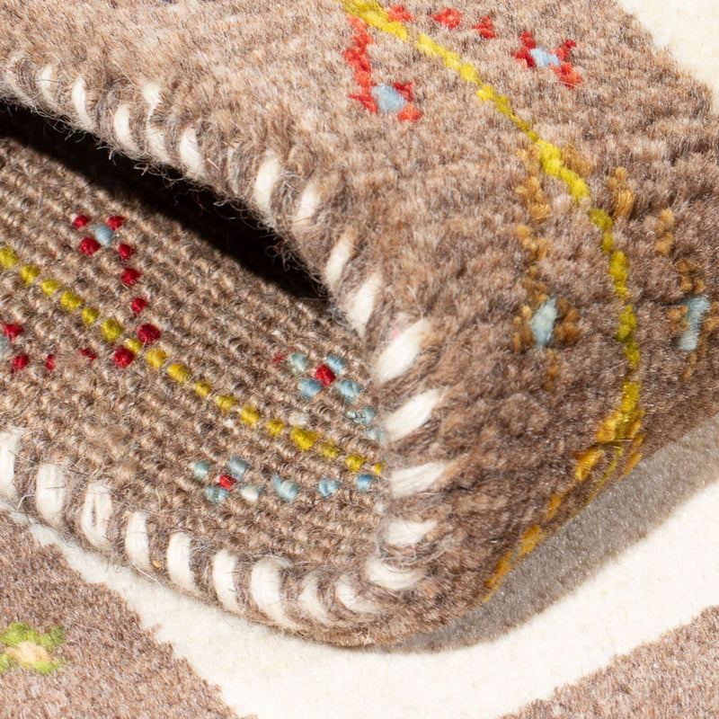 Dywan Gabbeh - perski - 87 x 60 cm - wielokolorowy