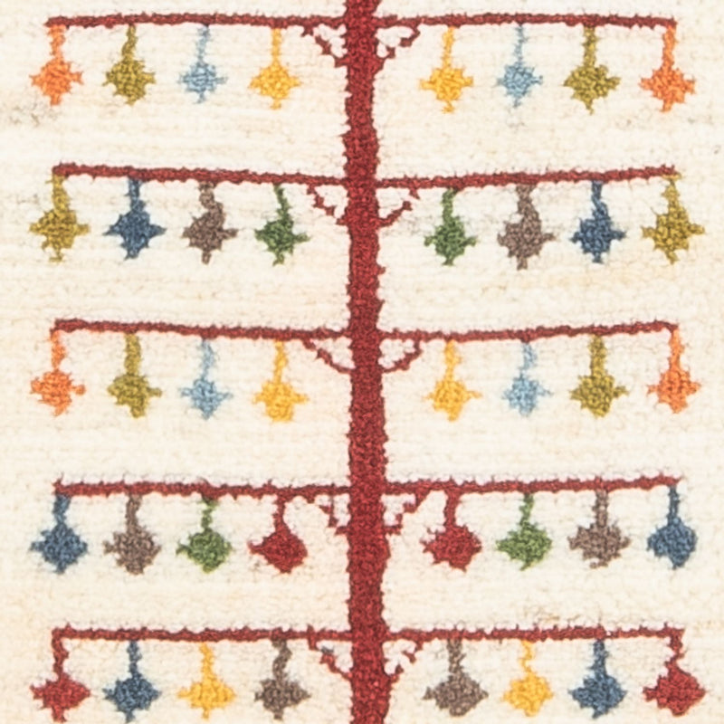 Dywan Gabbeh - perski - 90 x 63 cm - wielokolorowy