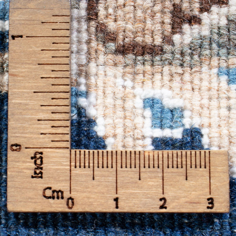 Biegacz Dywan perski - Nain - 200 x 79 cm - morski błękit