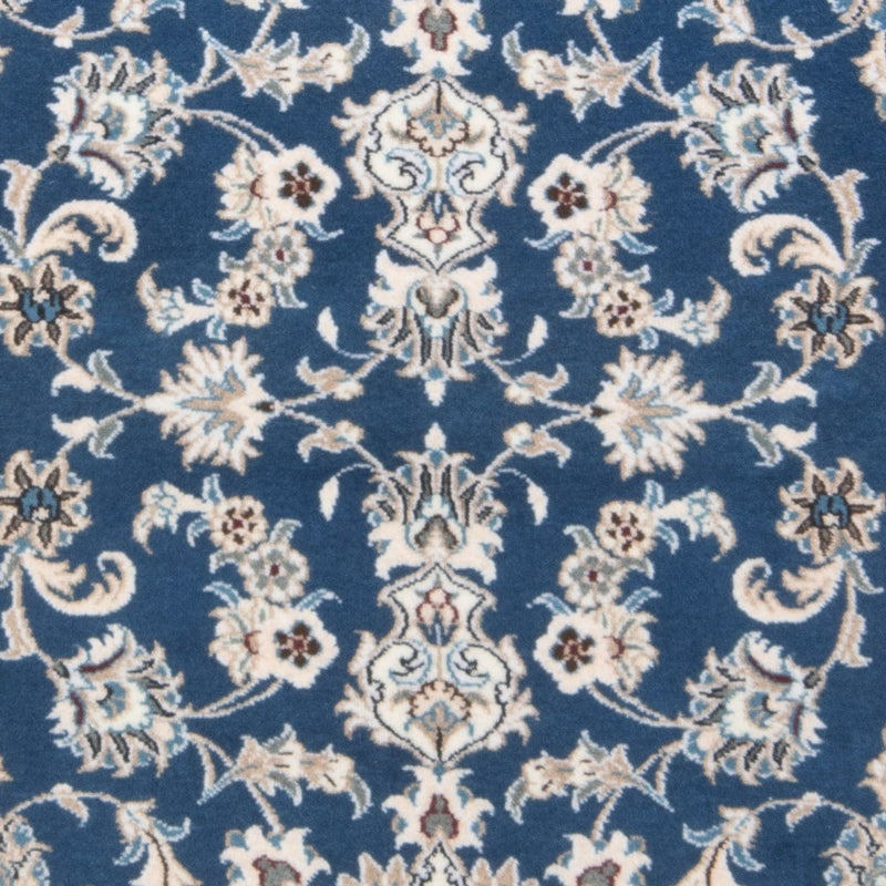 Biegacz Dywan perski - Nain - 198 x 78 cm - morski błękit