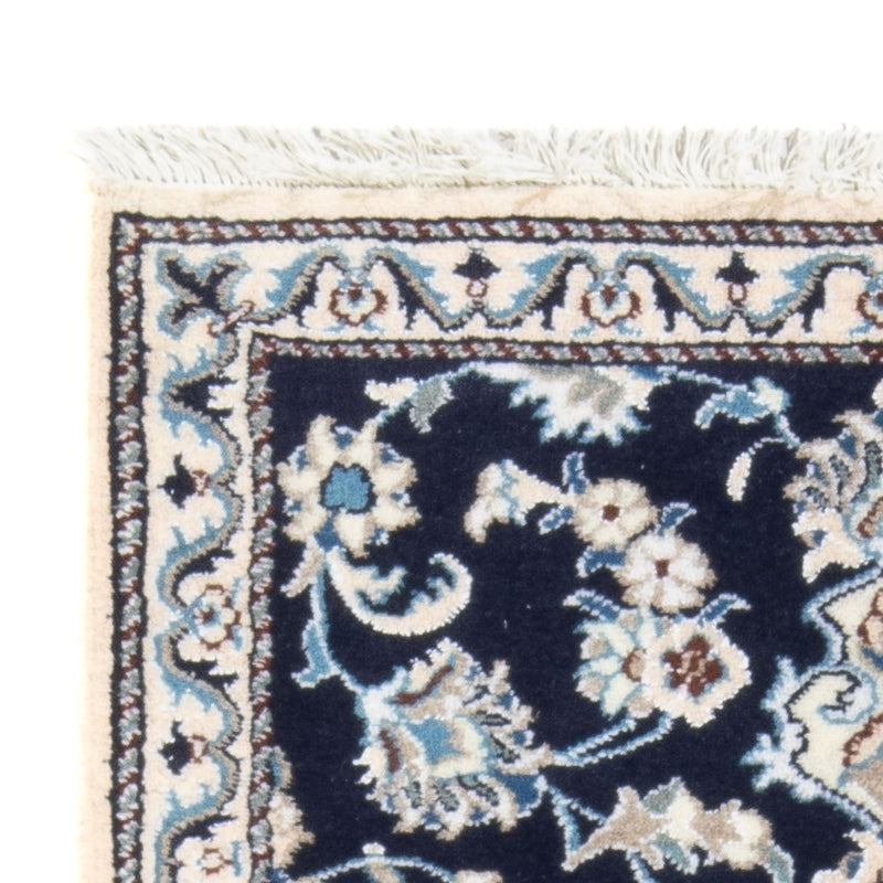 Biegacz Dywan perski - Nain - 197 x 77 cm - ciemnoniebieski