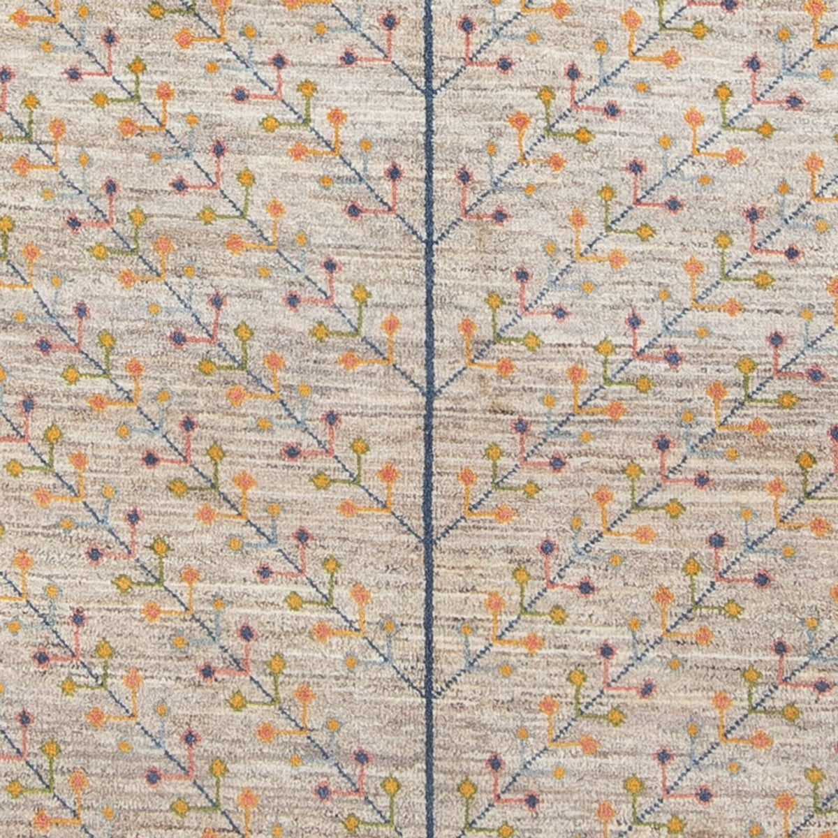 Dywan Gabbeh - perski - 200 x 151 cm - ciemny beż