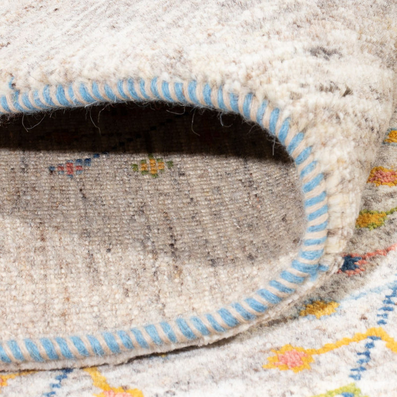 Dywan Gabbeh - perski - 200 x 151 cm - ciemny beż