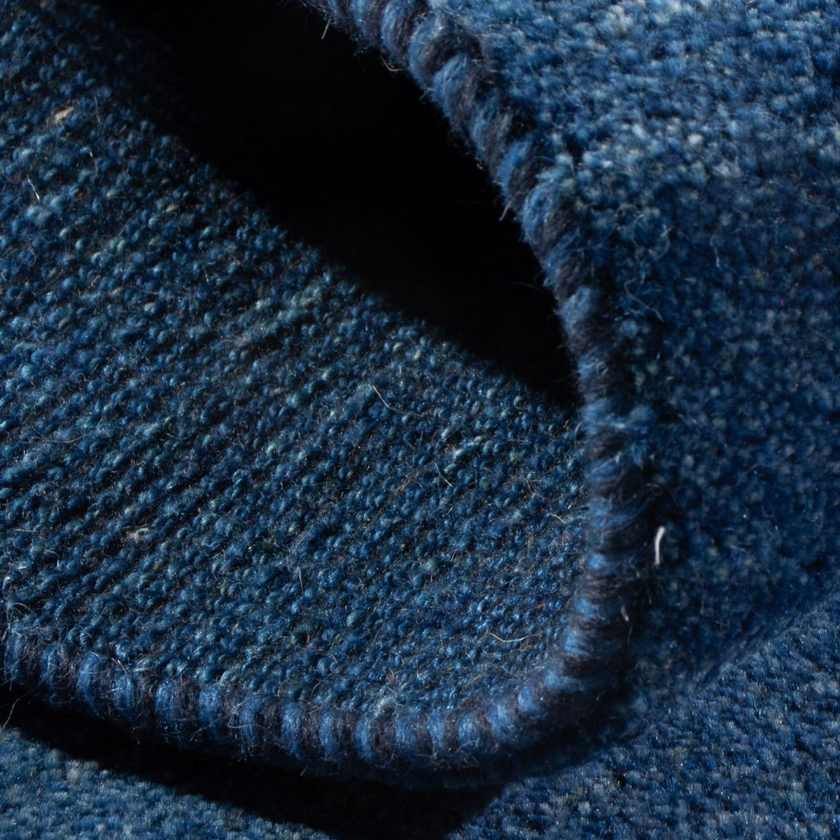 Dywan Gabbeh - perski - 140 x 72 cm - morski błękit