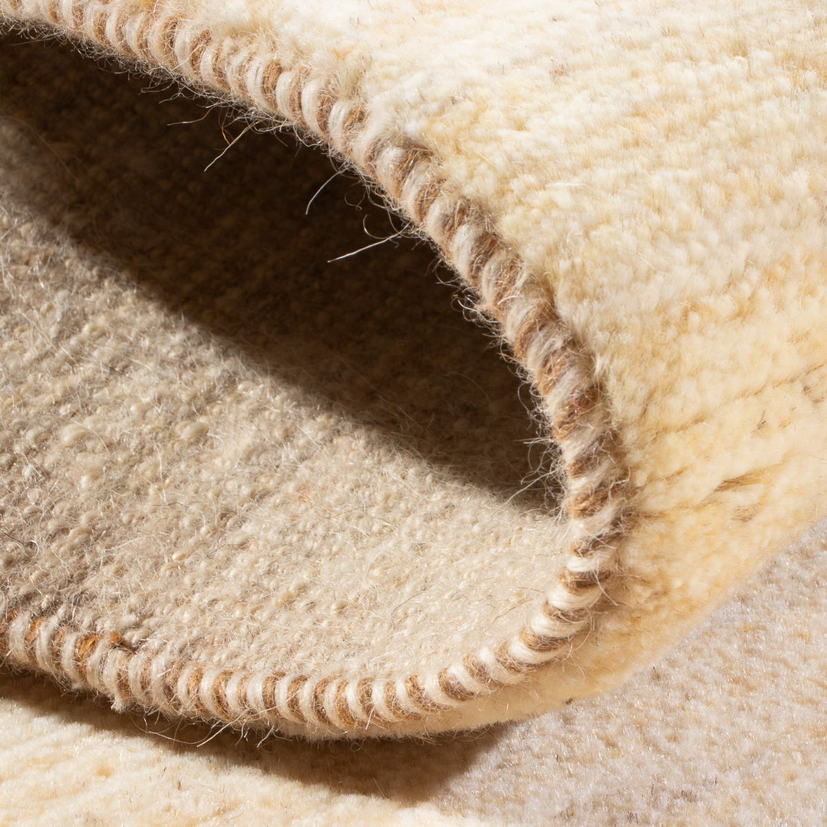 Dywan Gabbeh - perski - 139 x 71 cm - jasny beż