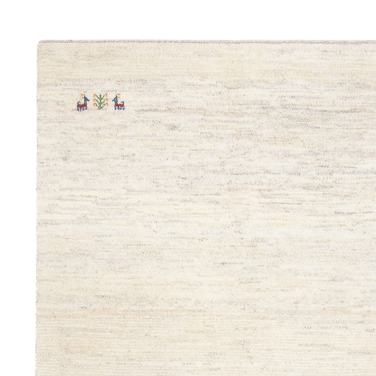 Dywan Gabbeh - perski - 237 x 197 cm - biały