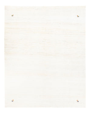 Dywan Gabbeh - perski - 193 x 153 cm - biały