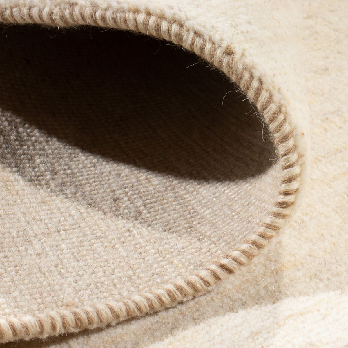 Dywan Gabbeh - perski - 193 x 153 cm - biały