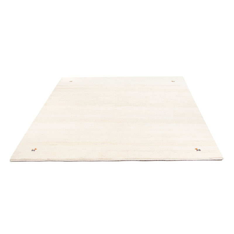 Dywan Gabbeh - perski - 193 x 153 cm - biały