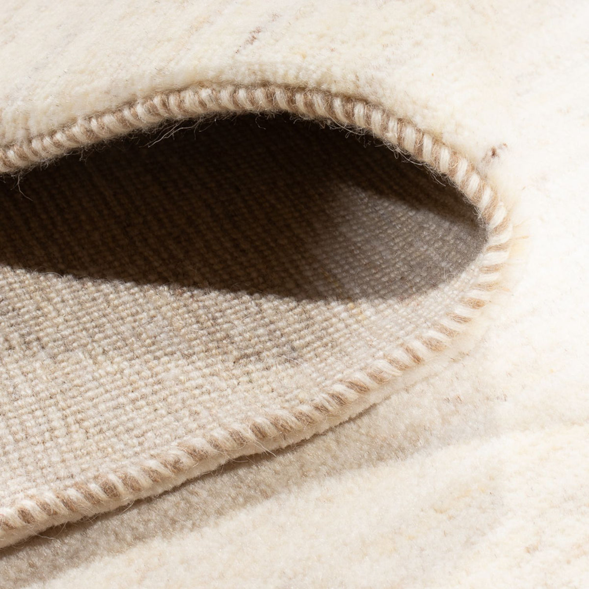 Dywan Gabbeh - perski - 294 x 207 cm - biały