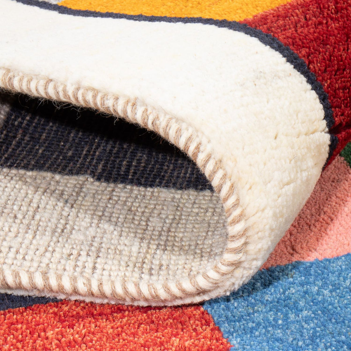 Dywan Gabbeh - perski - 167 x 121 cm - wielokolorowy