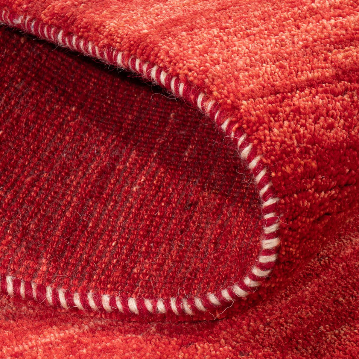 Biegacz Dywan Gabbeh - perski - 196 x 80 cm - czerwony