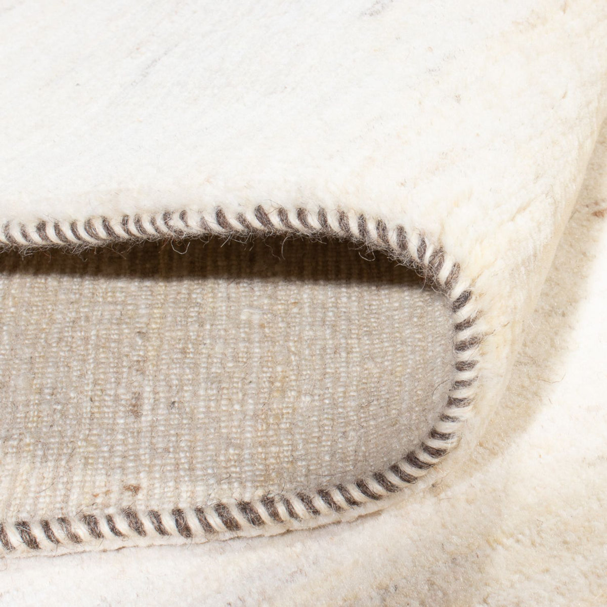 Dywan Gabbeh - perski - 228 x 170 cm - biały