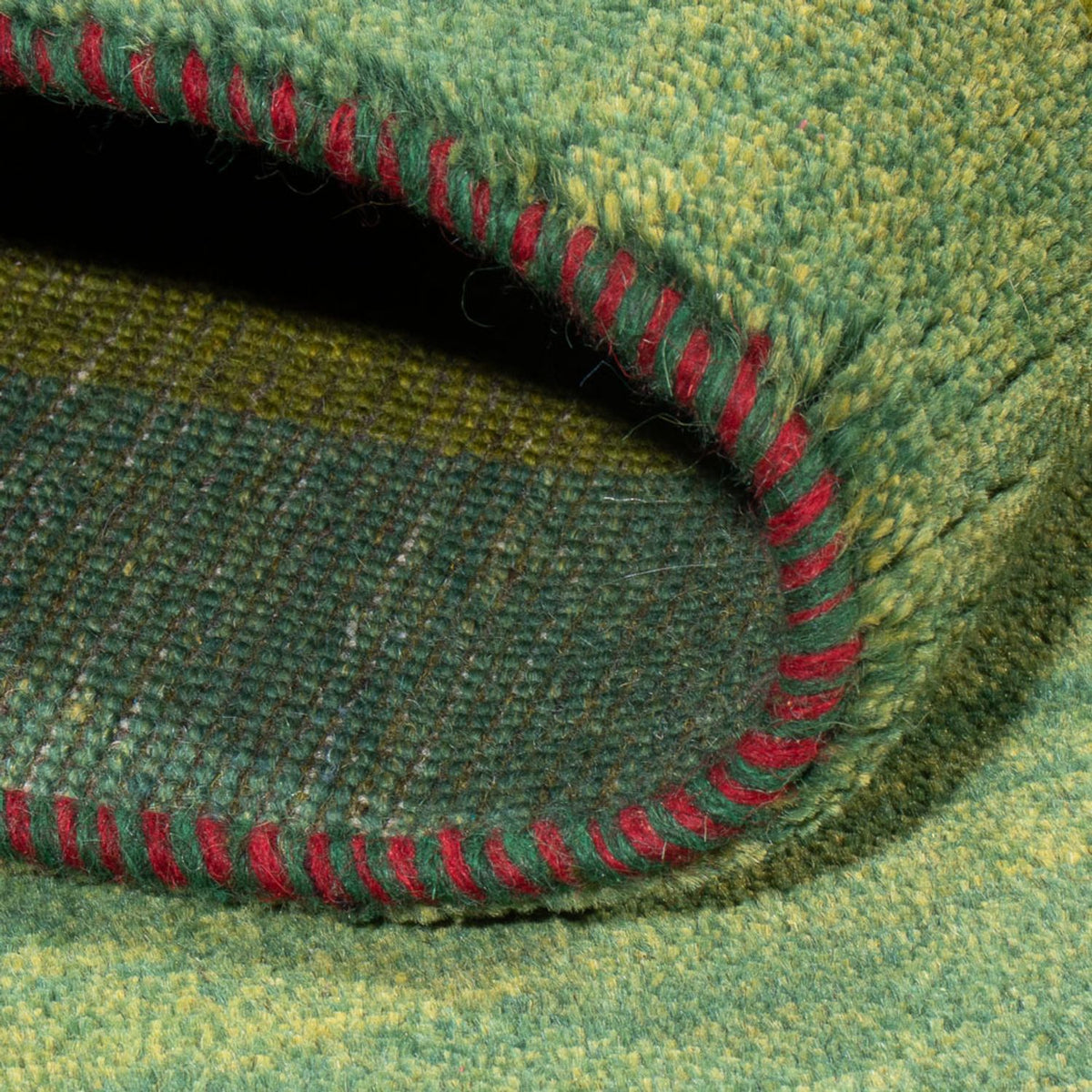 Dywan Gabbeh - perski - 183 x 120 cm - zielona