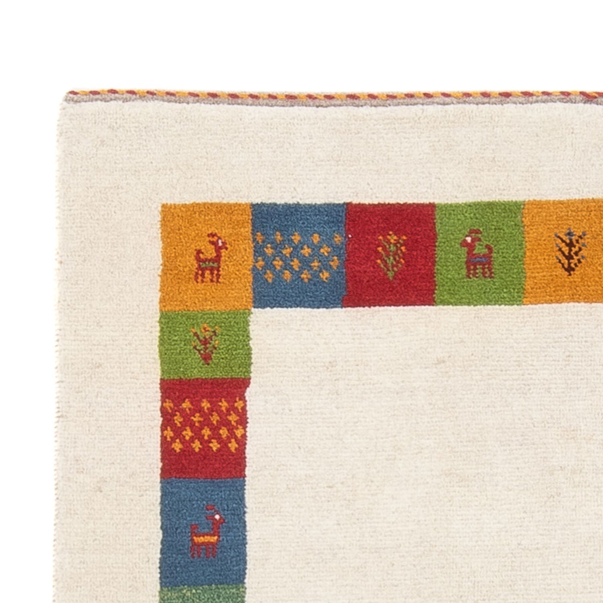 Dywan Gabbeh - perski - 182 x 119 cm - wielokolorowy