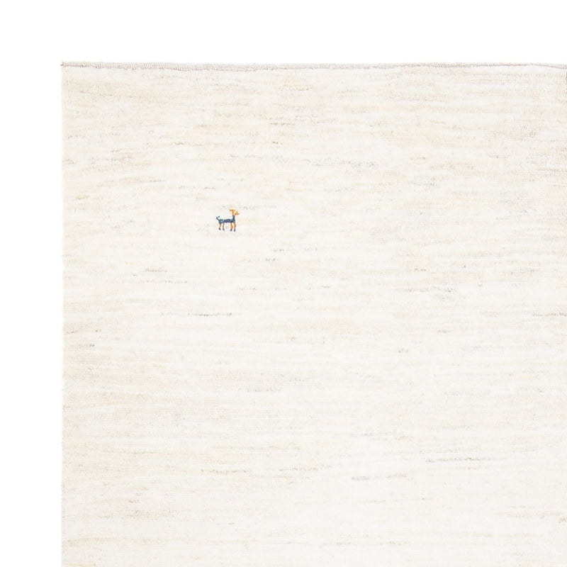 Dywan Gabbeh - perski - 232 x 174 cm - biały