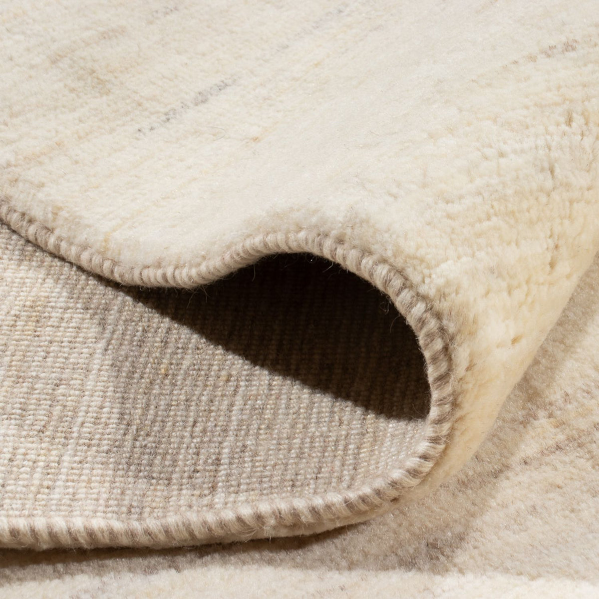 Dywan Gabbeh - perski - 297 x 191 cm - biały