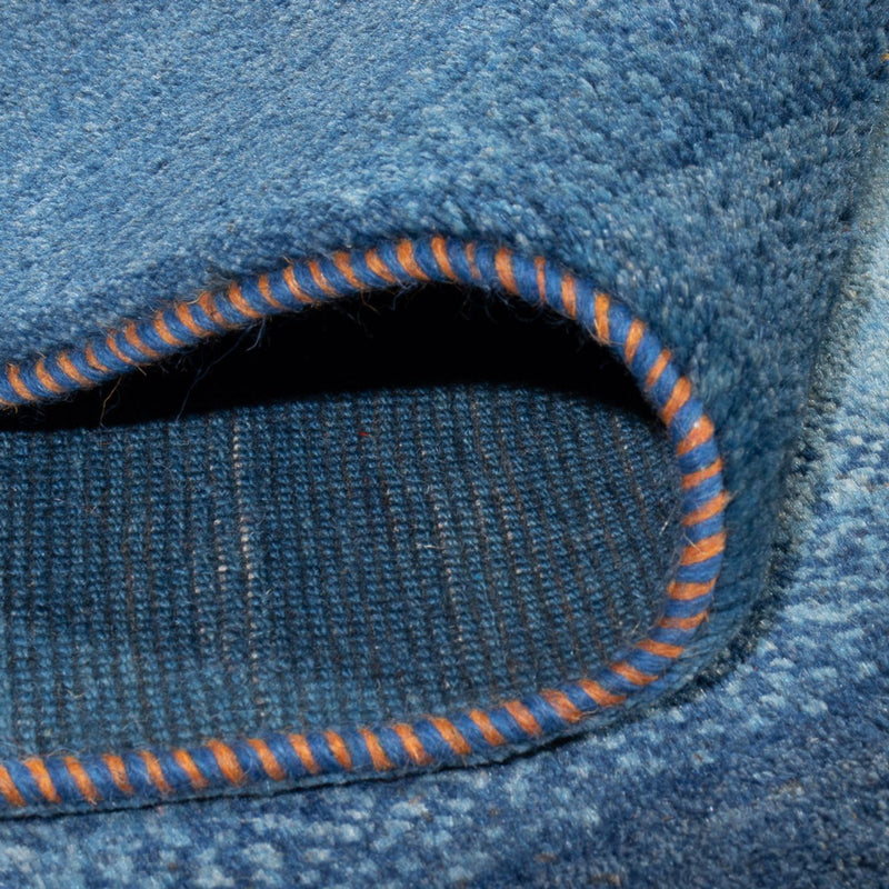 Dywan Gabbeh - perski - 264 x 175 cm - morski błękit