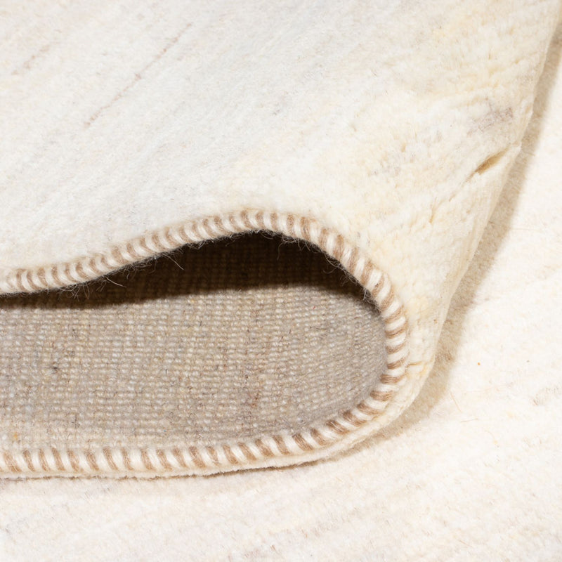 Dywan Gabbeh - perski - 241 x 168 cm - biały