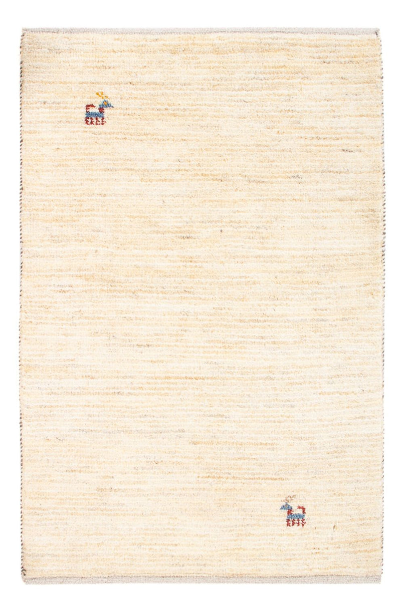 Dywan Gabbeh - perski - 86 x 61 cm - beżowy