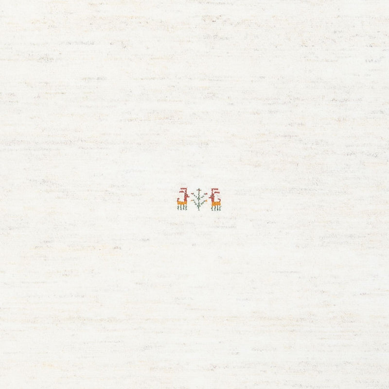 Dywan Gabbeh - perski - 243 x 198 cm - biały