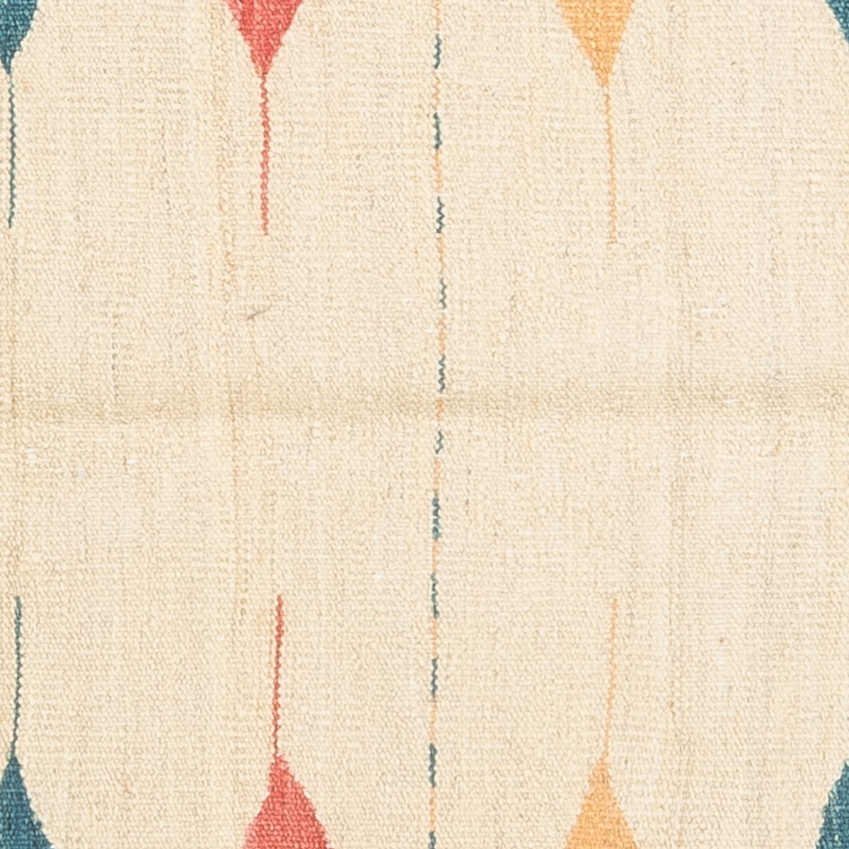 Dywan Kelim - Orientalny kwadratowy  - 129 x 125 cm - zieleń miętowa