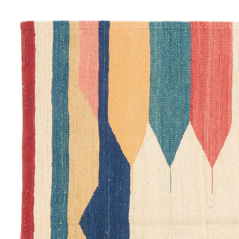 Dywan Kelim - Orientalny kwadratowy  - 129 x 125 cm - zieleń miętowa