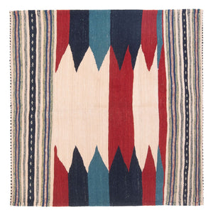 Dywan Kelim - Orientalny - 136 x 125 cm - zieleń miętowa